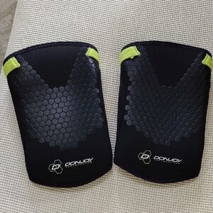 DonJoy Black and Green Knee Sleeves